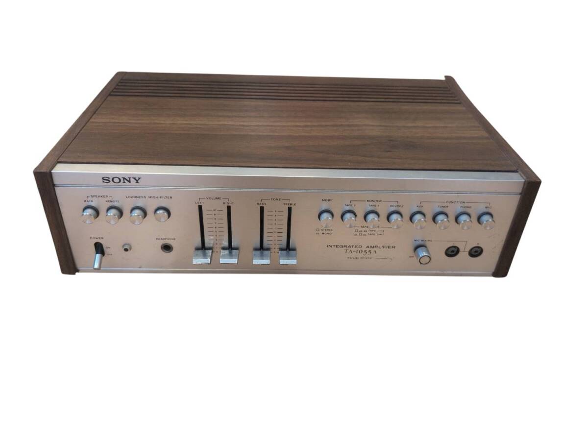 【06】★通電確認OK★　SONY　ソニー　ヴィンテージプリメインアンプ　TA-1055A