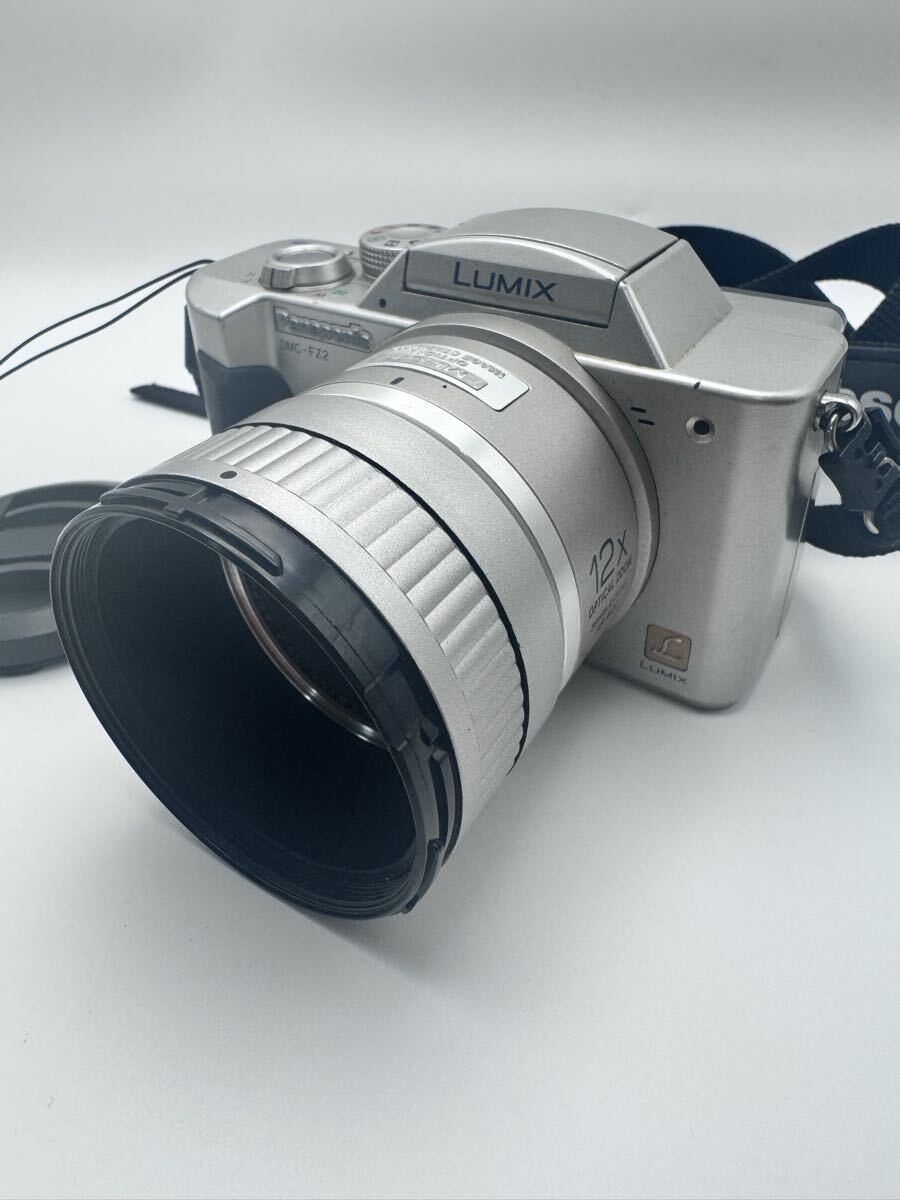 《06》Panasonic LUMIX DMC-FZ2 デジタルカメラ ストラップ、レンズキャップ付 動作未確認