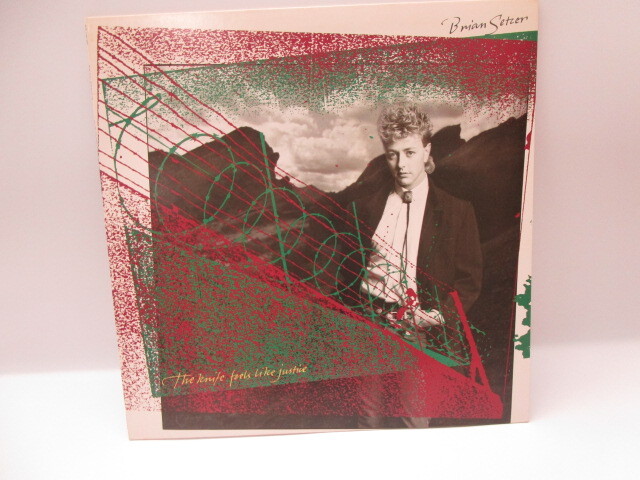 ★紗0087 Brian Setze ブライアンセッツァー The Knife Feels Like Justice 刃のジャスティス LP レコード 同梱可 32509081