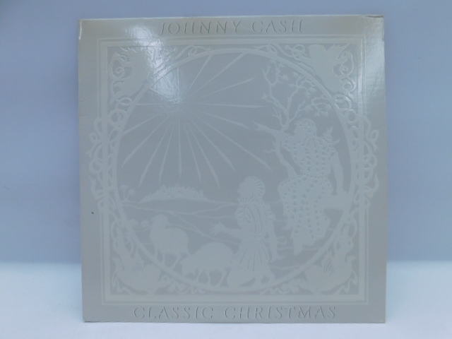 ★小2924 Johnny Cash ジョニー・キャッシ Classic Christmas クリスマスソング レコード LP コレクター放出品 同梱可 32509081