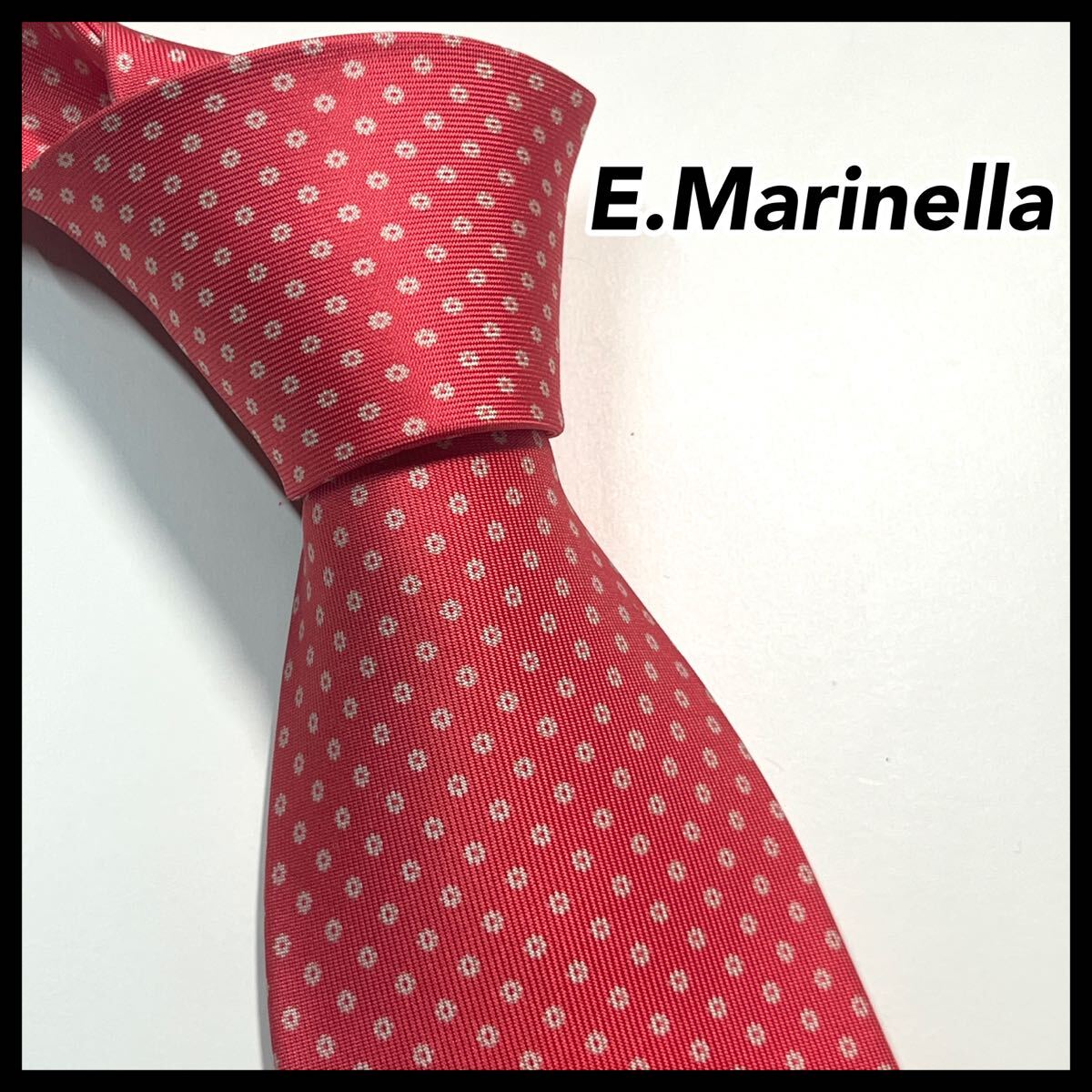 ☆美品☆ E.Marinella マリネッラ　ネクタイ 高級シルク　総柄 