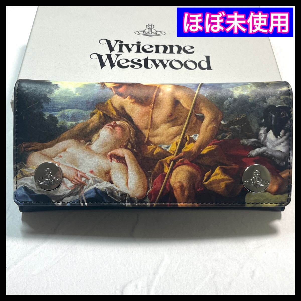 希少☆極美品☆ ヴィヴィアンウエストウッド 長財布　ダフニス＆クロエ 絵画柄 Vivienne Westwood オーブ