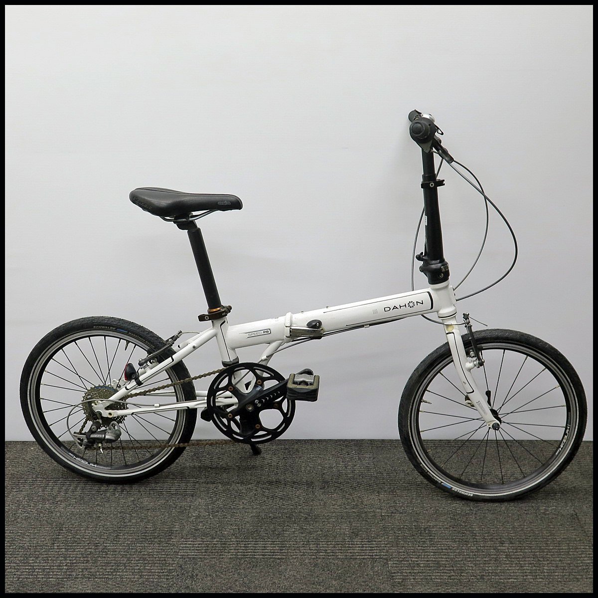 I424) DAHON/ダホン 折りたたみ自転車 SPEED P8 8段変速 20インチ/小径車/ミニベロ/フォールディングバイク/街乗り/△A