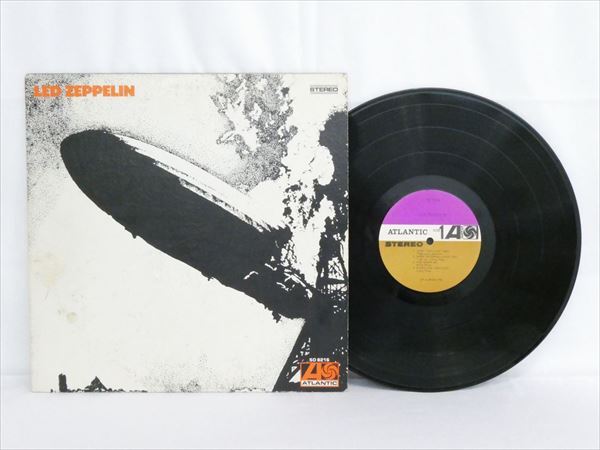 ◆Led Zeppelin レッド・ツェッペリン 1st LPレコード US盤 ATLANTIC ATCOカラー アトコ 紫茶ラベル パープル ブラウン PR2S/PR4S SD8216◆