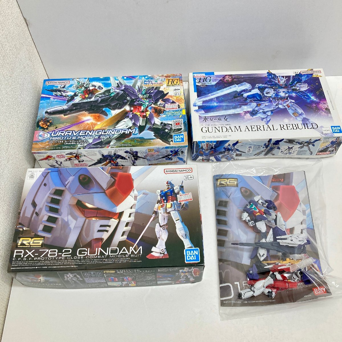 ◆◇[6] 機動戦士ガンダム プラモデル まとめ売り ユーラヴェンガンダム エアリアル 組み立て途中 未組み立て 現状品 08/020606ｍ◇◆