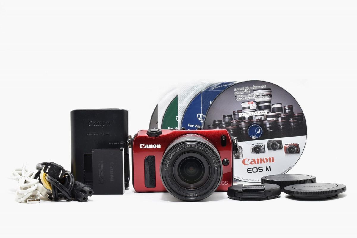 [美品] Canon キャノン EOS M + EF-M 18-55mm レンズ #2772972