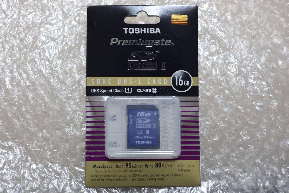 東芝 Premiugate UHS-I SDHC 16GB SD-S16GR6WAB(海外版) 32nm SLC