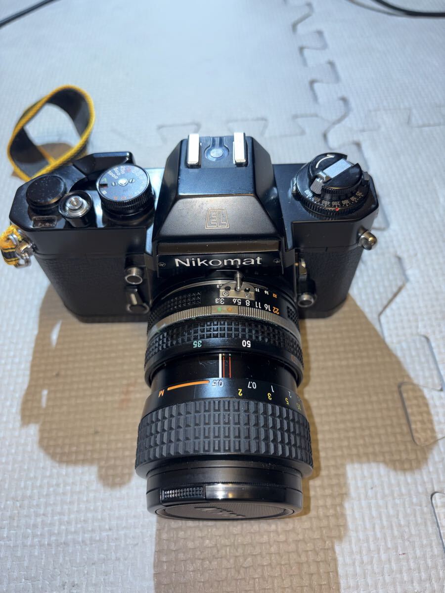 ニコン Nikon Nikomat EL ボディ 35-70 ズーム 50mm 単焦点 フィルタ レリーズ 付属品多数