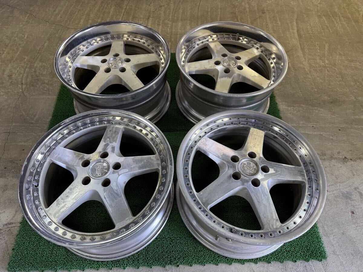 希少　WORK EQUIP ワーク　エクイップ 19インチ 9J＋34 10J＋28 PCD114.3 ５穴 5H 深リム 当時物 絶版 中古4本