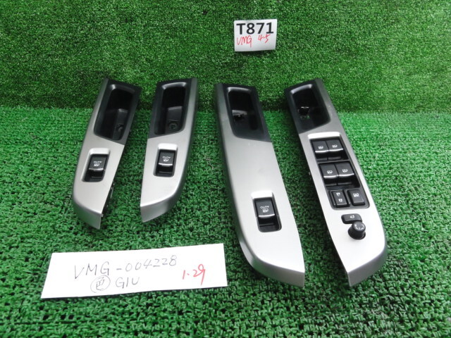 T871 スバル レヴォーグ VMG 純正 パワーウインドウスイッチ PWスイッチ 1台分 