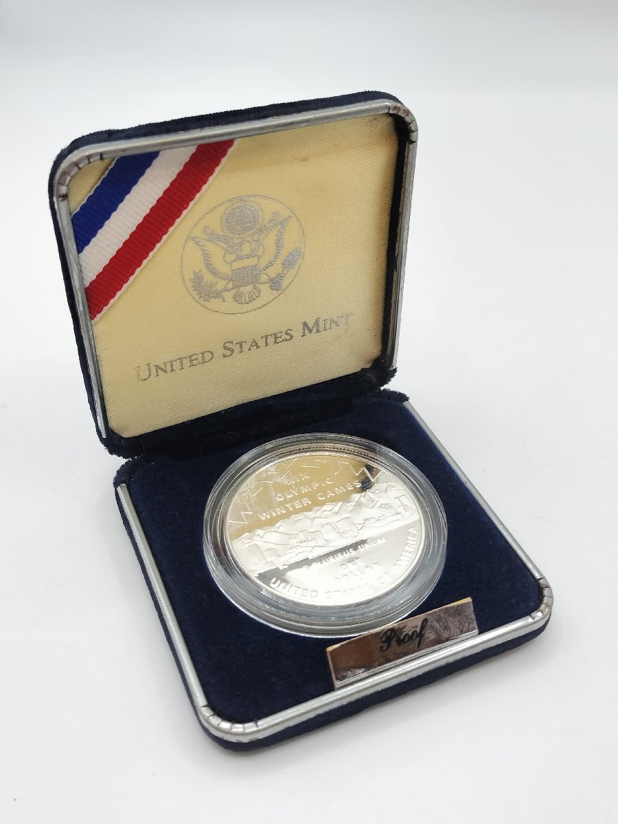 アメリカプルーフ　銀貨　記念コイン　2002年　ソルトレイクシティ　冬季オリンピック　現状渡し　J1958