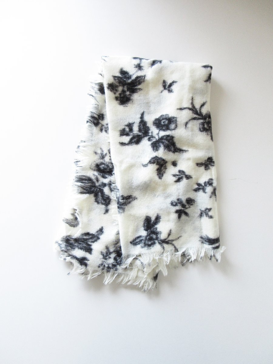 R&D.M.Co- / オールドマンズテーラー GARDEN WOOL SHAWL C.BLACK * ウール ショール ストール