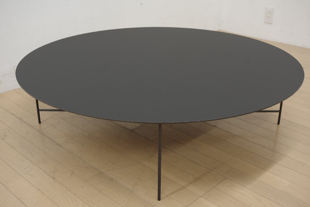 美品 Depadova デパドヴァ Sen センターテーブル ラウンド 丸 デザイナーズ Kensaku Oshiro カッシーナ取扱い ブラック シンプル イタリア