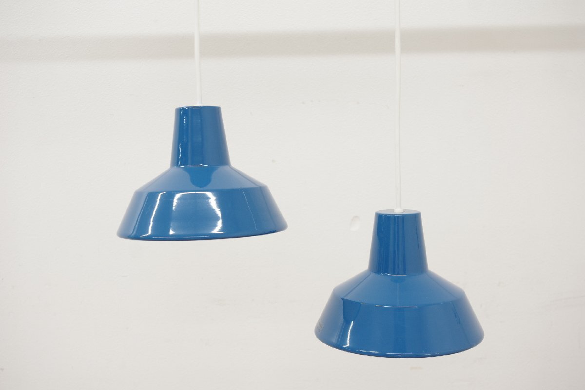 モデルルーム展示品 パナソニック Panasonic ペンダントライト 2灯 2連 LGB15021Y ブルー 口金E17 キッチン ダイニング 取付工事必要