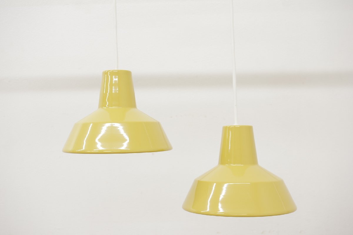 モデルルーム展示品 パナソニック Panasonic ペンダントライト 2灯 2連 LGB15021Y イエロー 口金E17 キッチン ダイニング 取付工事必要