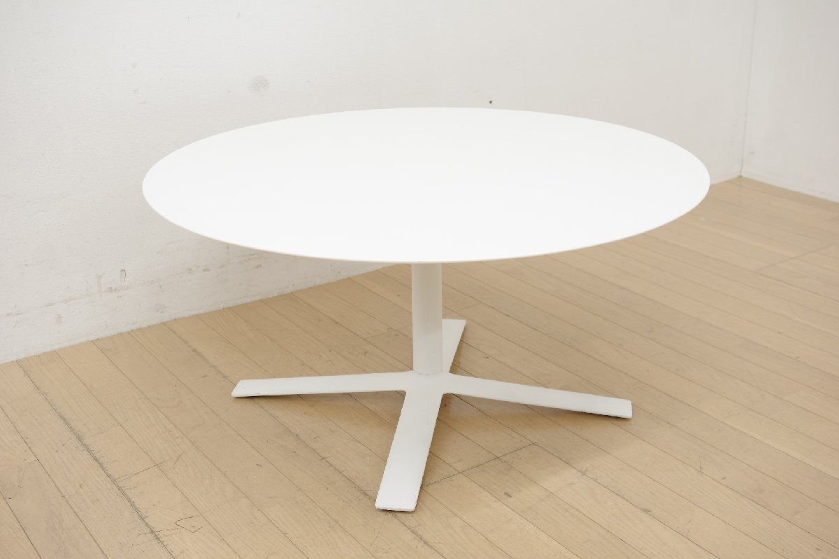 Cassina ixc. カッシーナ イクスシー FLOW フロー 丸テーブル ホワイト ラウンドテーブル センターテーブル リビングテーブル モダン (B)