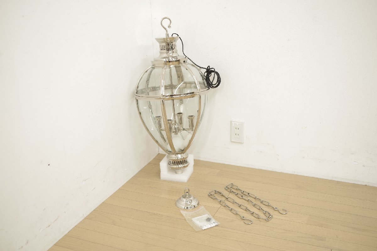 長期保管品 EICHHOLTZ アイホールツ ランタンアルカディア ペンダント ニッケル ペンダントライト E14×4灯 100V 要取り付け工事