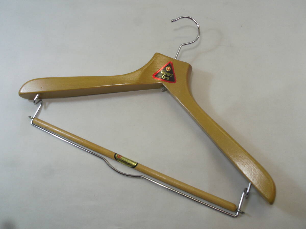 J104◇NH TEAK HANGER/チークハンガー COSTOM◇NAKATA HANGER ナカタハンガー◇昭和レトロ 木製 アンティーク ビンテージ◇送料890円◇