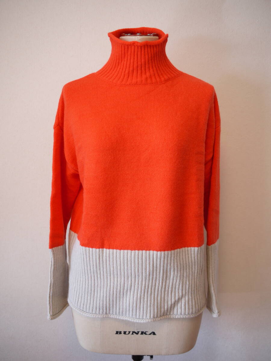 koibito misaki コイビトミサキ ハイネック 長袖ニット オレンジ M～Ｌ 未使用