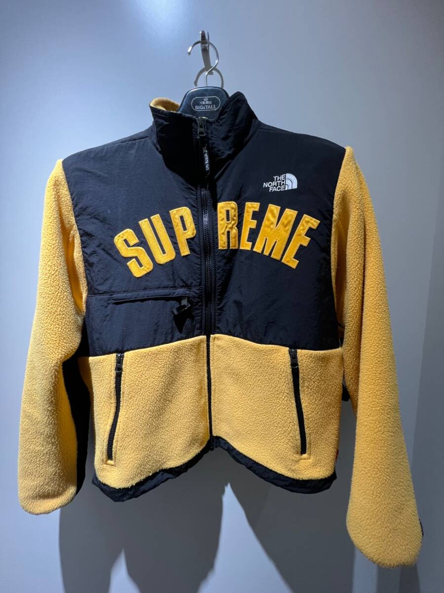【古着】 THE NORTH FACE × Supreme ノースフェイス シュプリーム Arc Logo Denali イエロー Sサイズ ISSR9382S