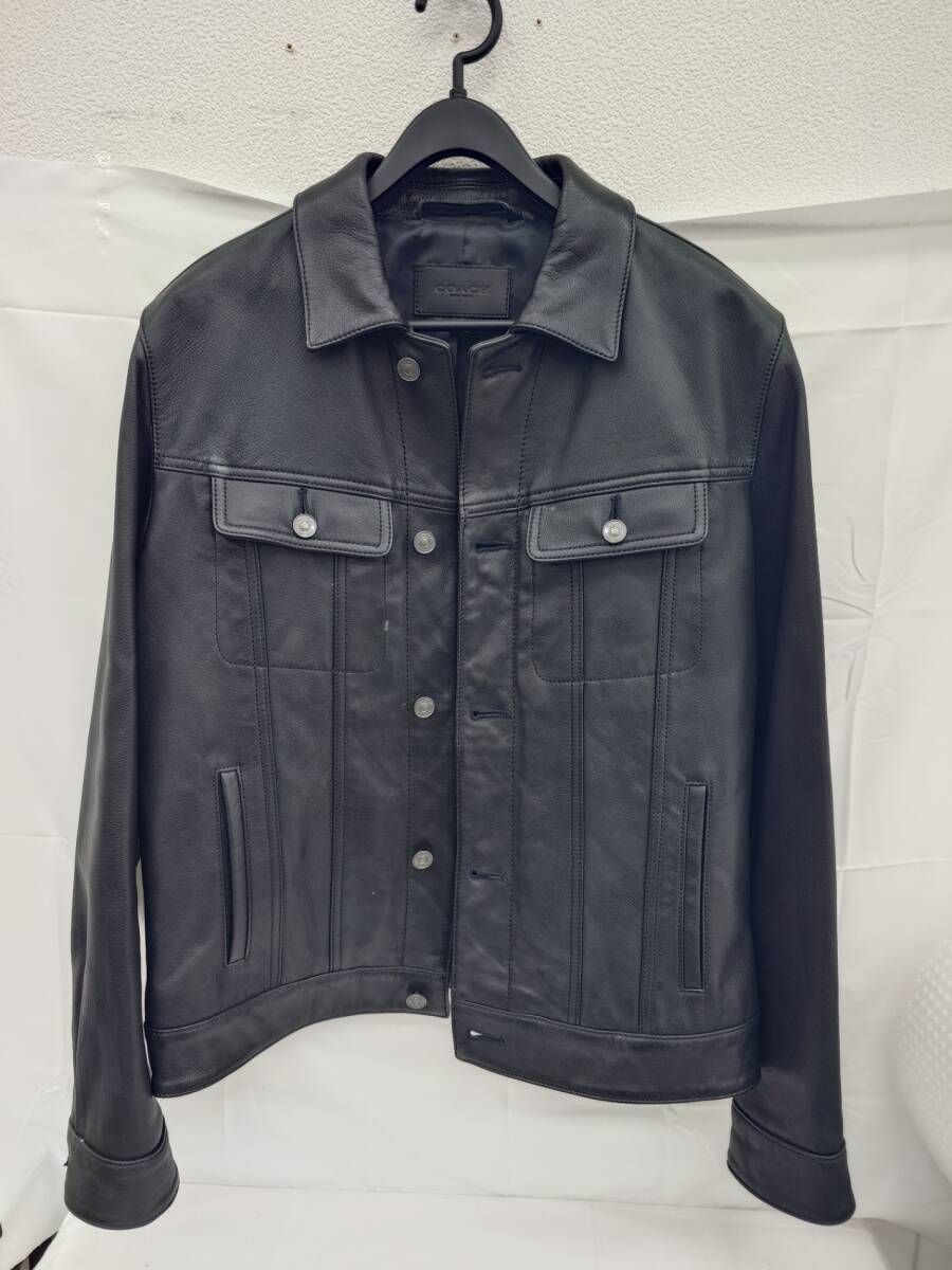 【中古品】COACH レザージャケット 85288 コーチ ゴートレザー やぎ革 YKS2944Y