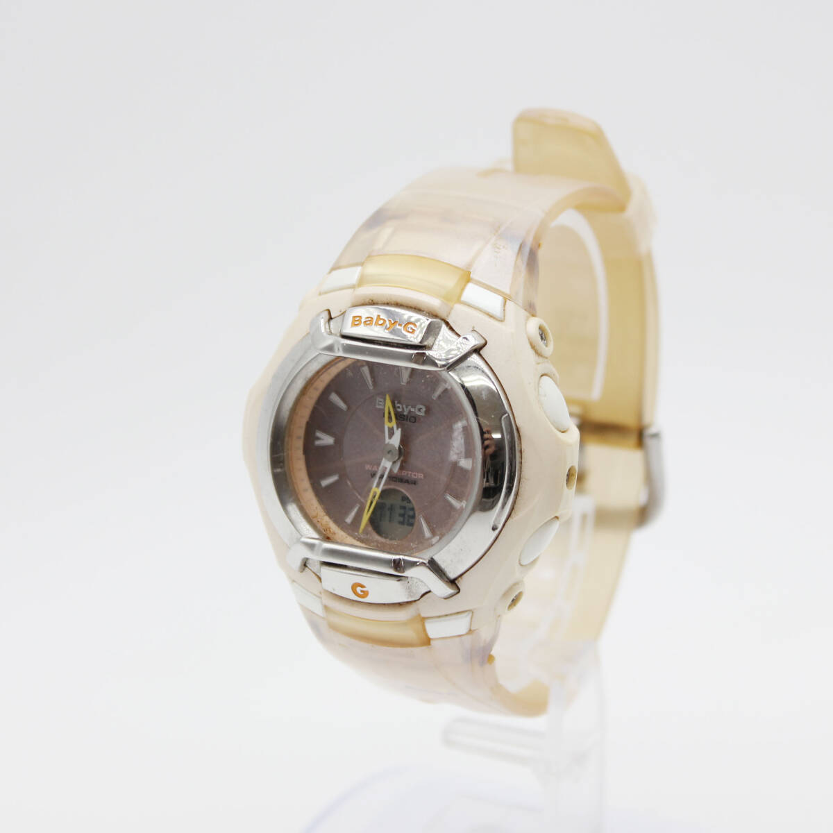 W260225-46 CASIO Baby-G カシオ ベビージー 腕時計 アナデジ 稼働品 文字盤ピンク 2針