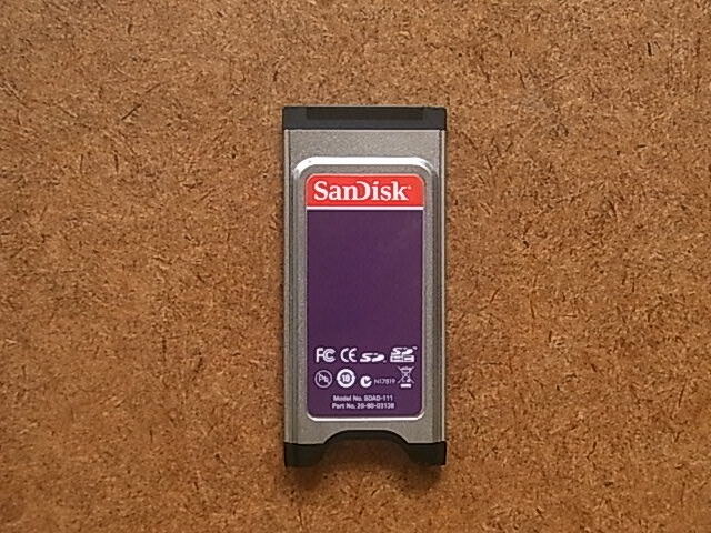 SanDisk SXSアダプター　SDAD-111 SDカード→SxSカードアダプター　MEAD-SD01同等品　送料230円　中古良品