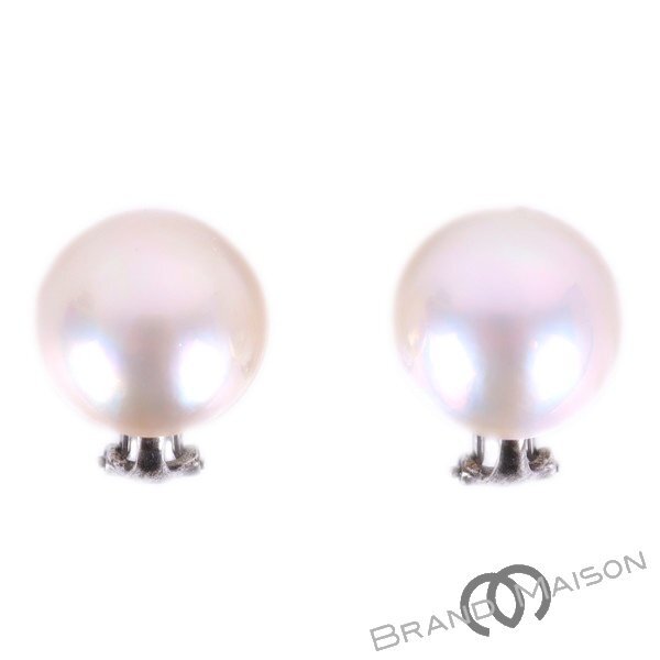 Aランク【タサキ真珠】パールイヤリング/SV925/シルバー/TASAKI/レディース/アクセサリー