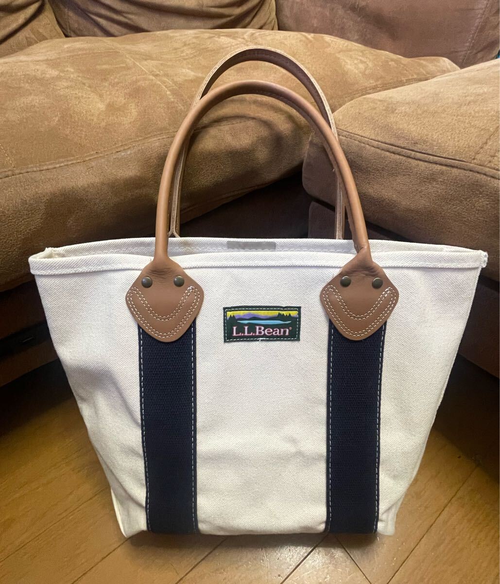 L.L.Bean LLビーン レザー ハンドル カタディン ボート アンド　トート キャンバス トートバッグ USA製