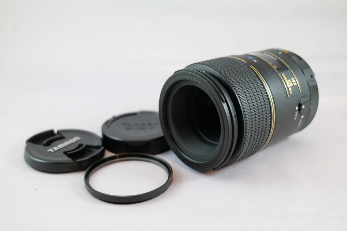 美品 TAMRON SP AF Si 90mm 1:2.8 MACRO タムロン 交換レンズ 単焦点マクロレンズ ニコン用 Nikon用 保護フィルター付き【A0039】