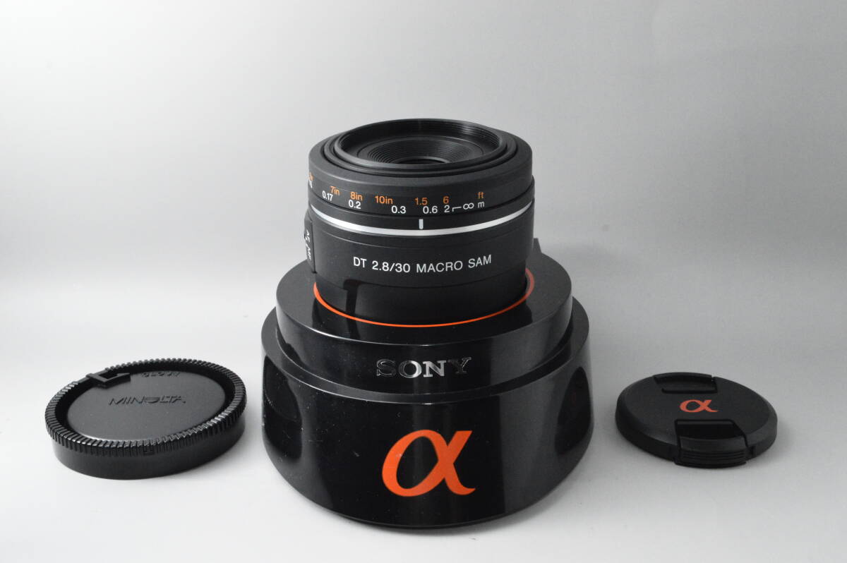 #a2758【外観美品】 SONY ソニー DT30mm F2.8 Macro SAM SAL30M28(ソニーA用)