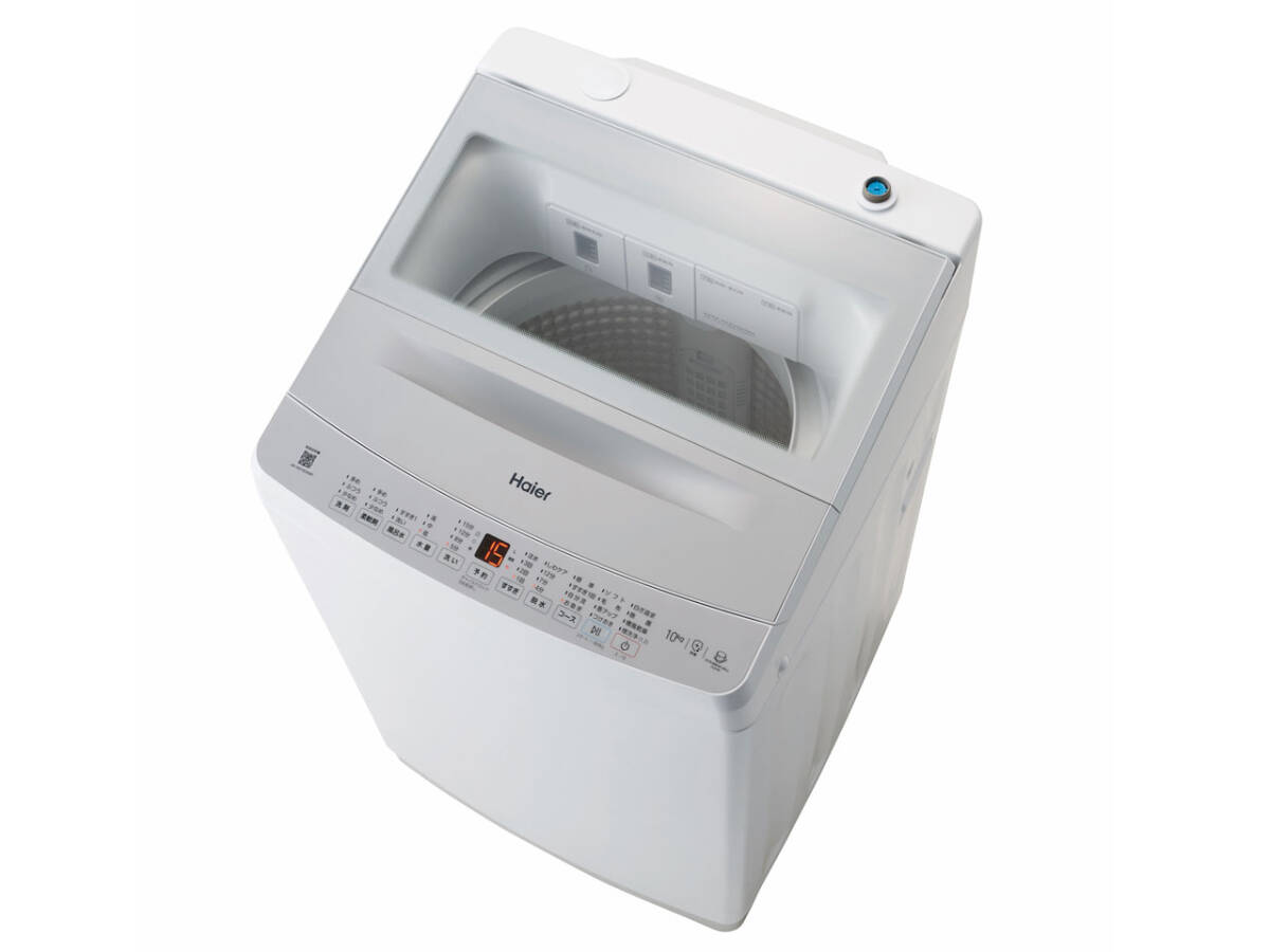 新品☆ハイアール(Haier) 洗濯機 10kg 洗剤自動投入 槽洗浄 ガラストップ インバーター 槽風乾燥　送料無料53