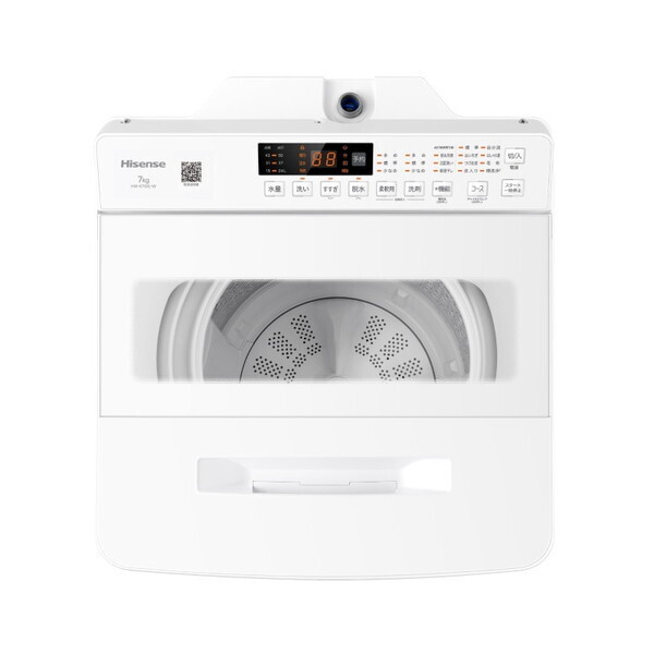 新品☆ハイセンス 洗剤自動投入 洗濯機 7kg シャワー水流 激流洗浄 予約機能 風乾燥　送料無料29