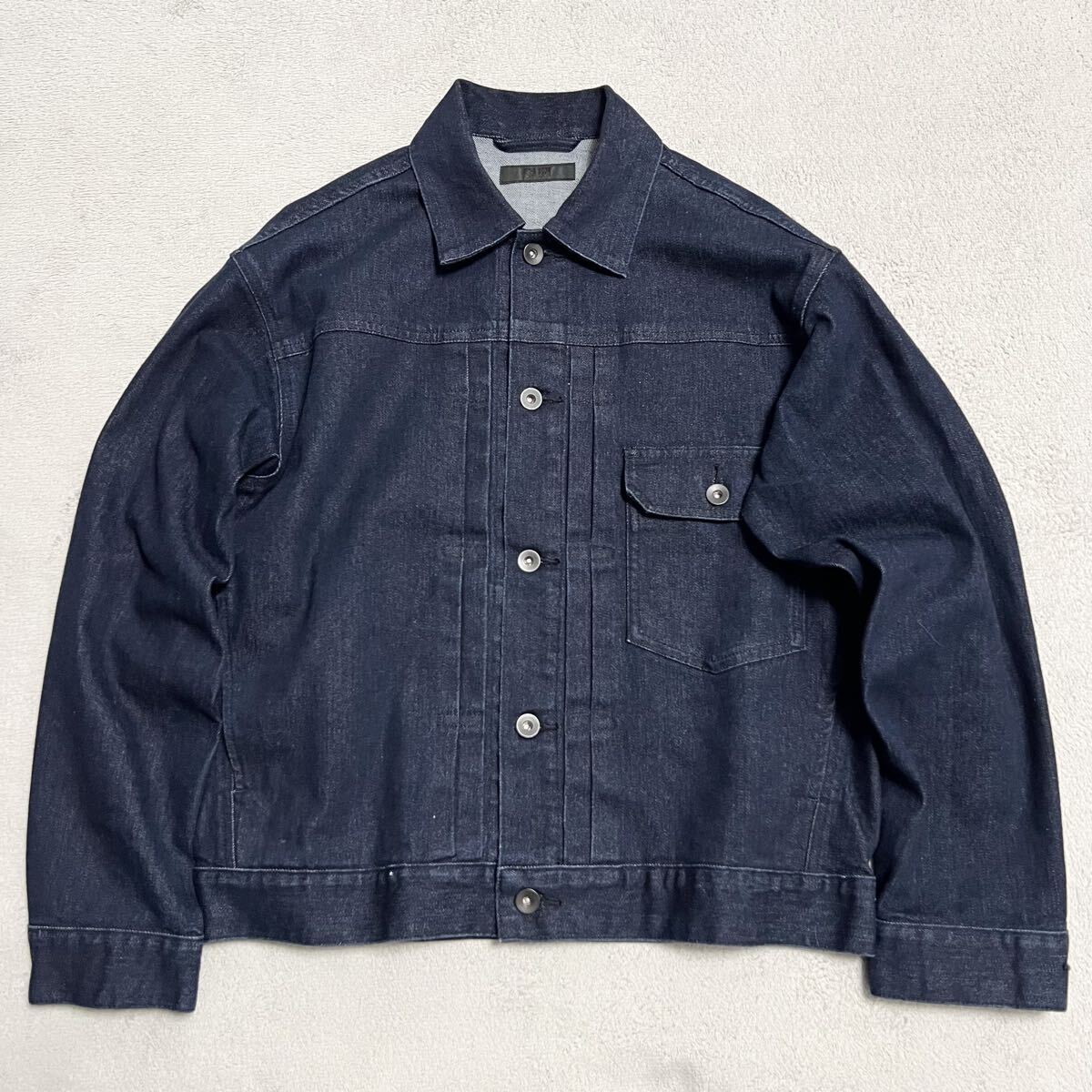 ★名作★美品 UNIQLO ユニクロ 1st デニムジャケット Gジャン ジージャン サイズS メンズ 通年 長袖 ファースト インディゴ R-8622