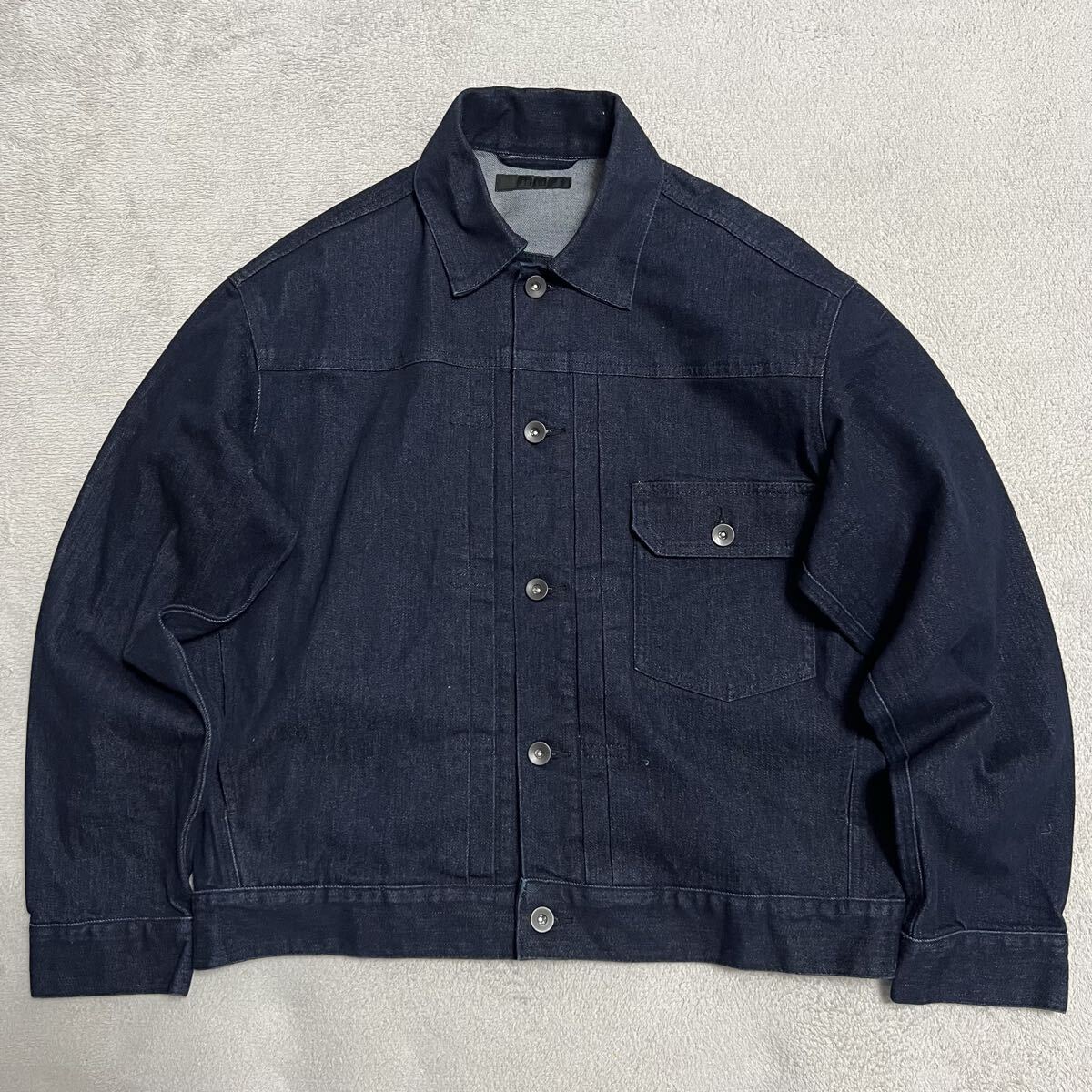★名作★美品 UNIQLO ユニクロ 1st デニムジャケット Gジャン ジージャン サイズS メンズ 通年 長袖 ファースト インディゴ R-8726