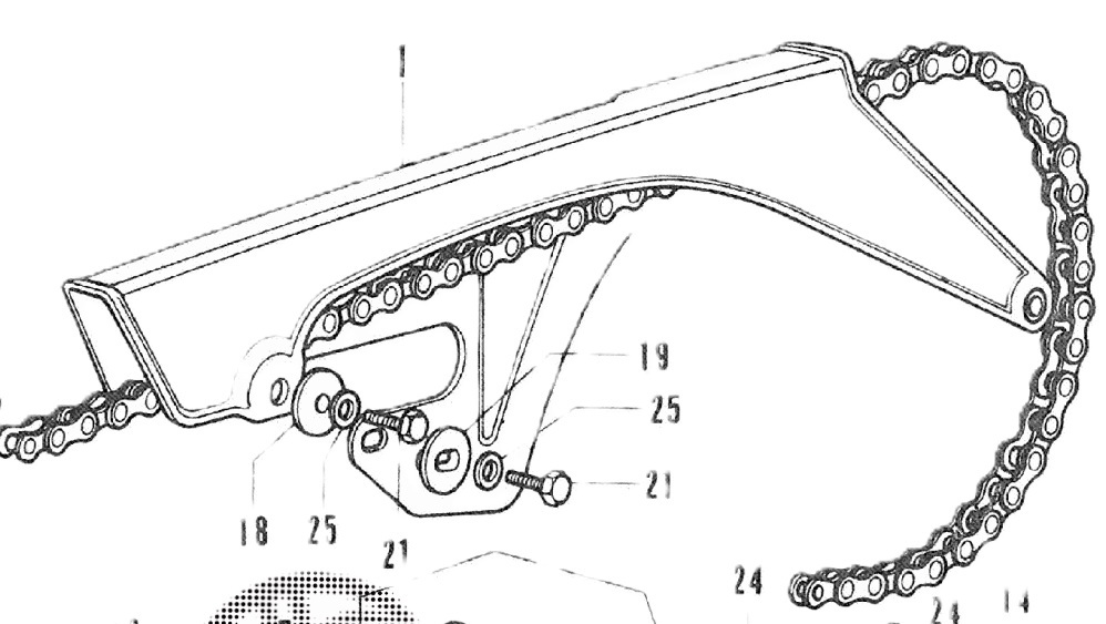 未開封品：ホンダSL250S 純正チェーンガード