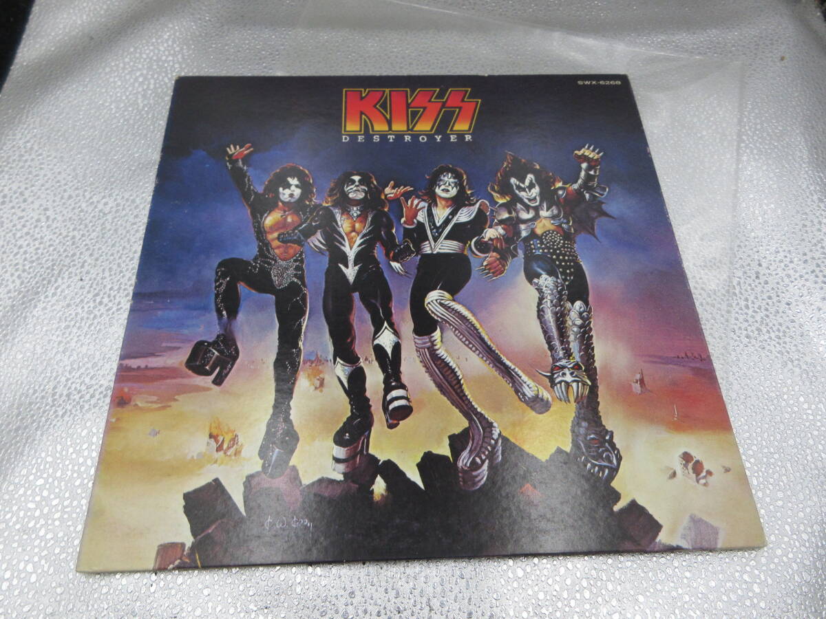 極美品 初版 KISS『地獄の軍団』LP ビクター SWX-6268