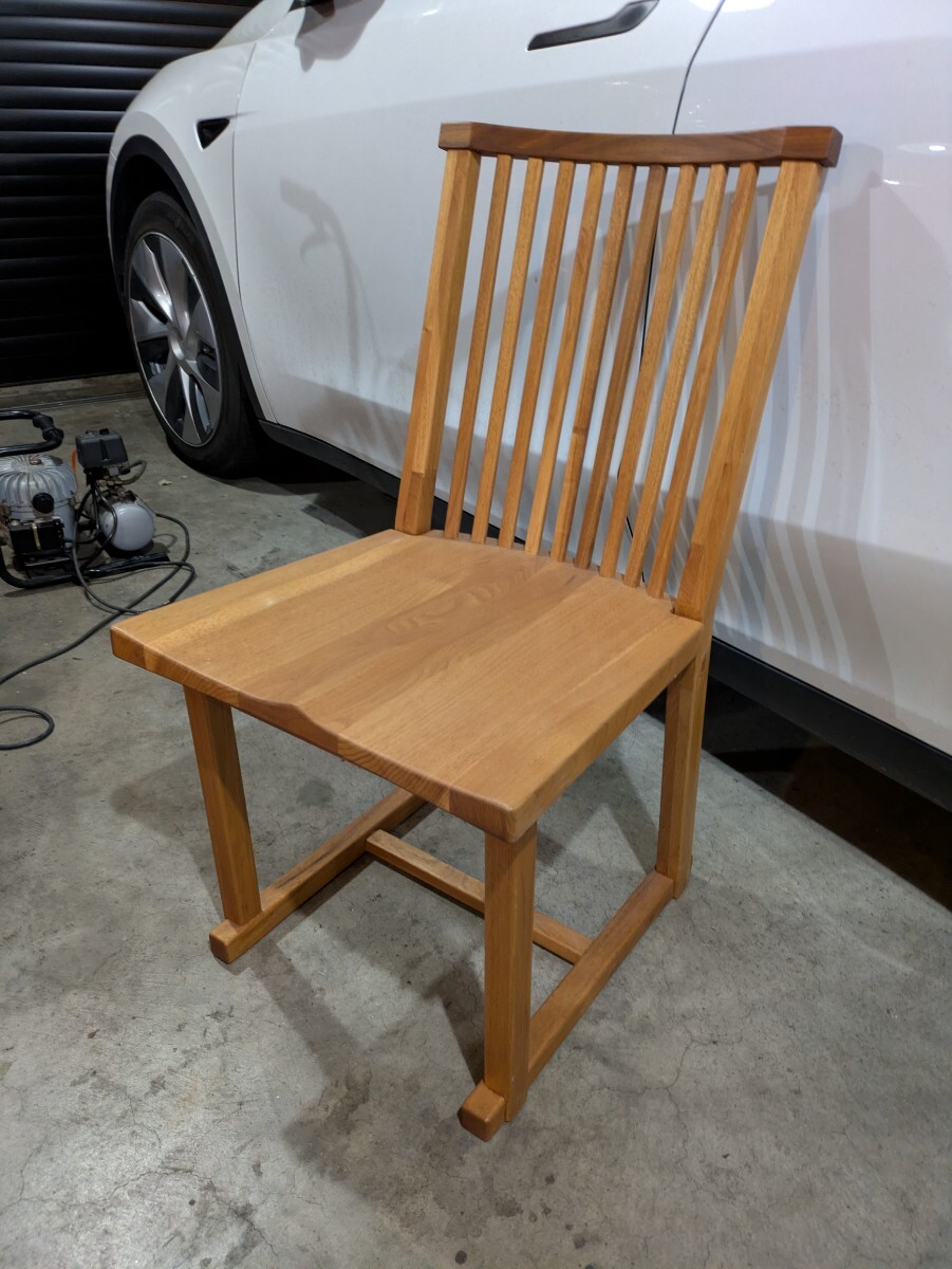 無垢材　ダイニングチェア　畳擦り脚　和室可能