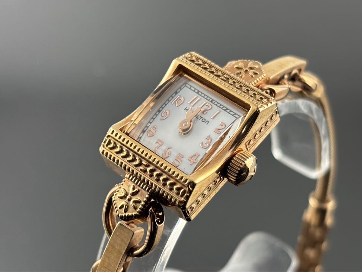 W[B55]良品☆レディース腕時計 クォーツ ハミルトン アメリカンクラシック 280.002 動作品