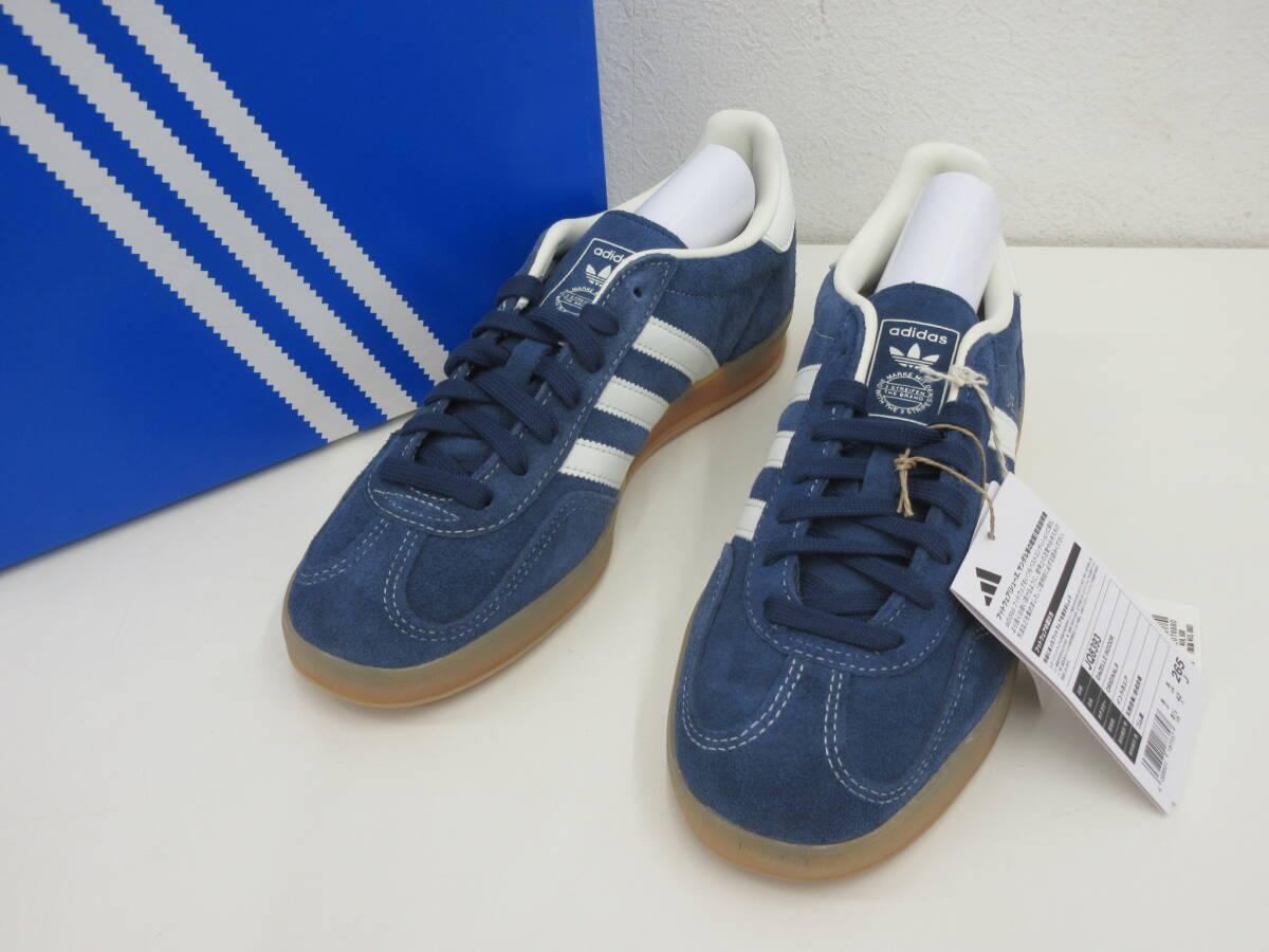 未使用品　adidas　アディダス　GAZELLE INDOOR　ガゼル インドア　JQ8393　26.5cm　ネイビー　スニーカー