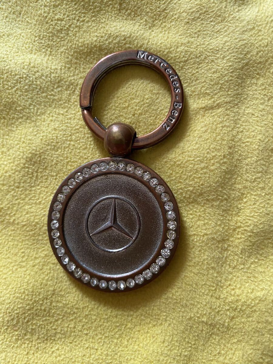 メルセデスベンツ Mercedes-Benz キーホルダー　 キーリング ベンツ　レトロ　ビジュー　ヴィンテージ