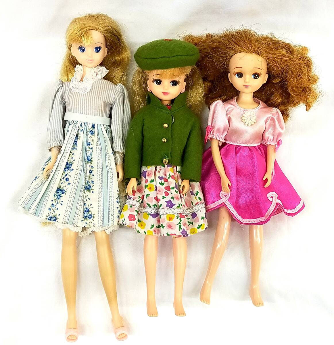 タカラ 3体まとめ 3代目・4代目リカちゃん ティモテ ジェニーフレンド 着せ替え人形 傷汚れあり 当時物 旧タカラ 初期 TAKARA 