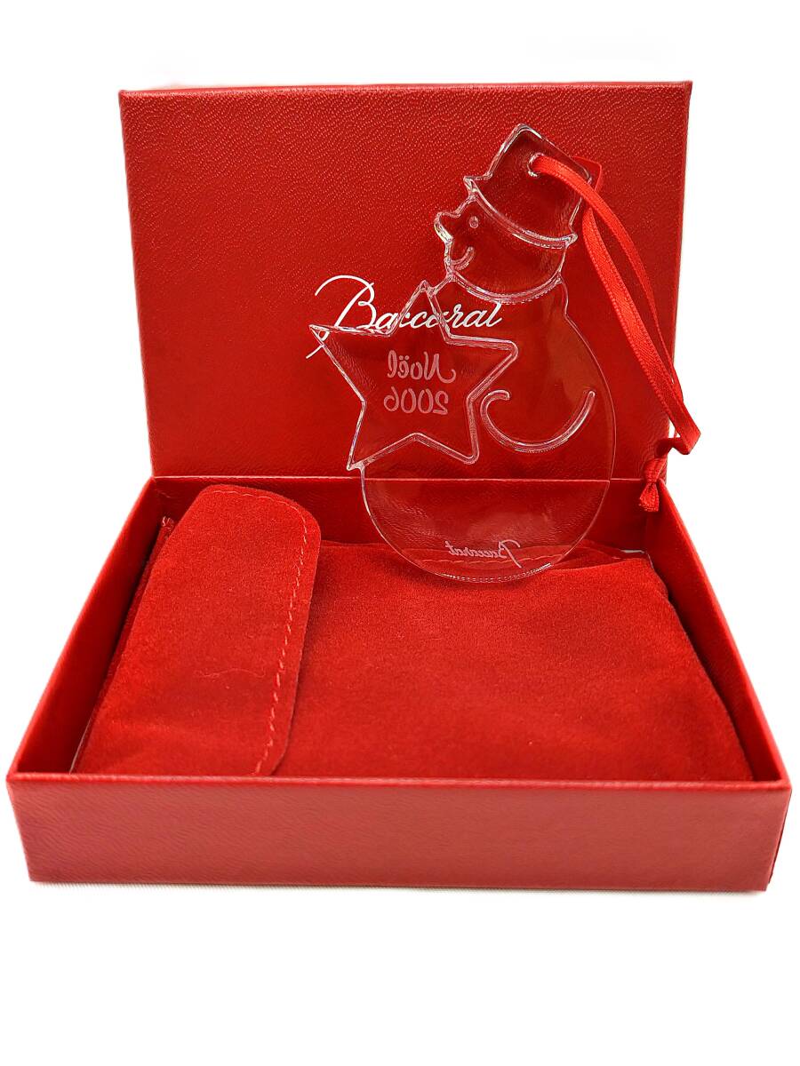 バカラ/Baccarat クリスマス オーナメント Noel ノエル 　雪だるま　2006年 箱・内袋あり