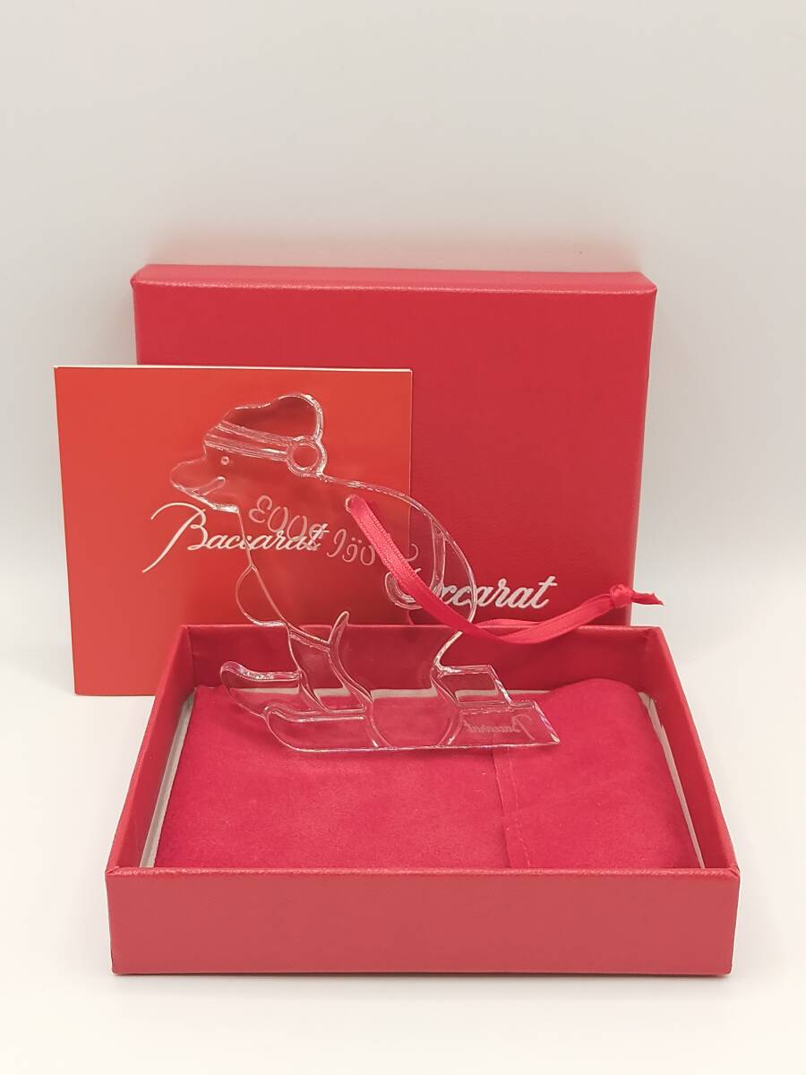 バカラ/Baccarat クリスマス オーナメント Noel ノエル クマ　2003年 箱・内袋あり