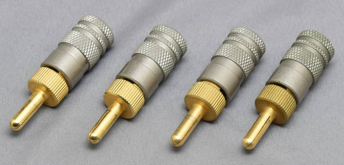 ▲☆【KENWOOD】ケンウッド K's 付属品 バナナプラグ 4個セット ④★△