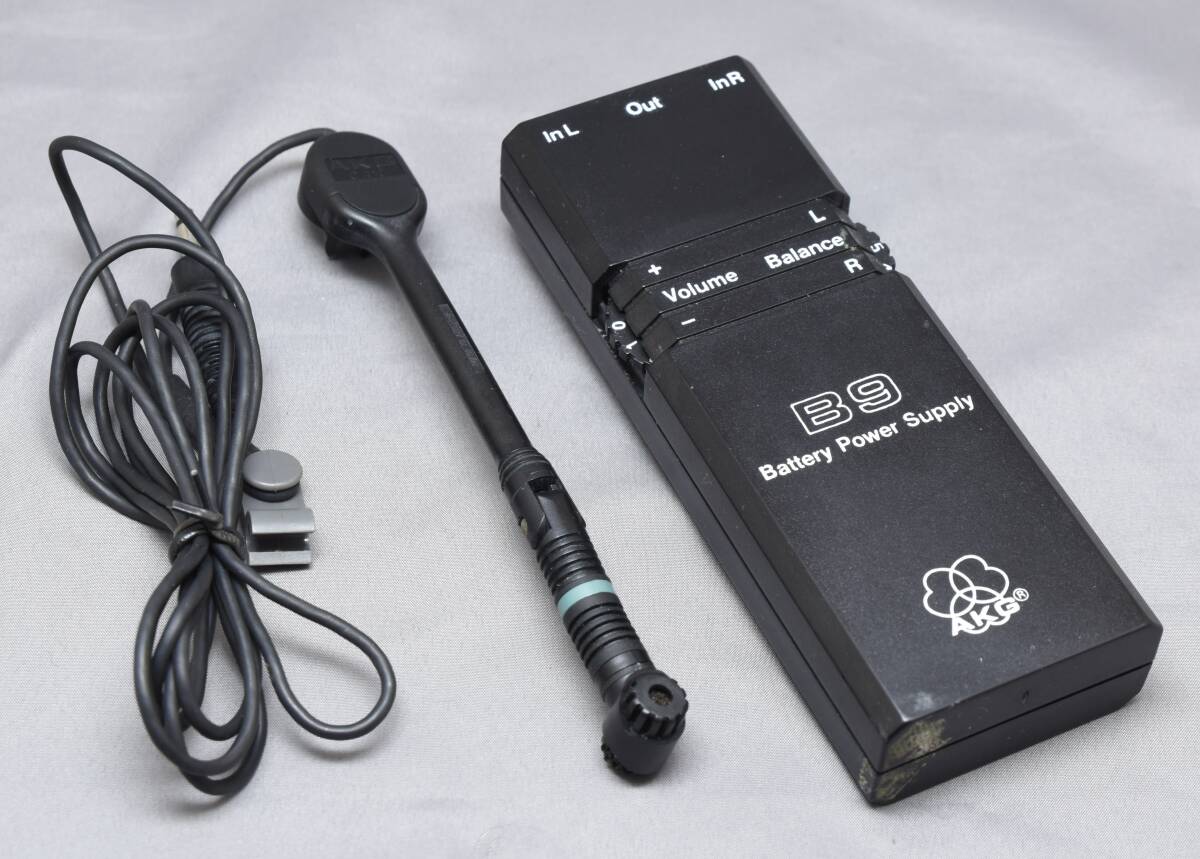 ▲☆【AKG】C410/ヘッドセットマイク B9/バッテリーパワーサプライ★△