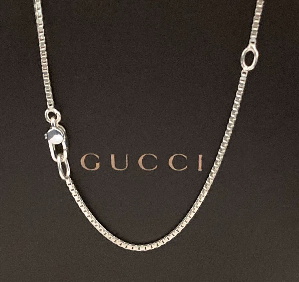 【即決】(A)正規品 GUCCI/グッチ ベネチアン チェーン ネックレス シルバー925/スターリングシルバー(65.5-75.5)