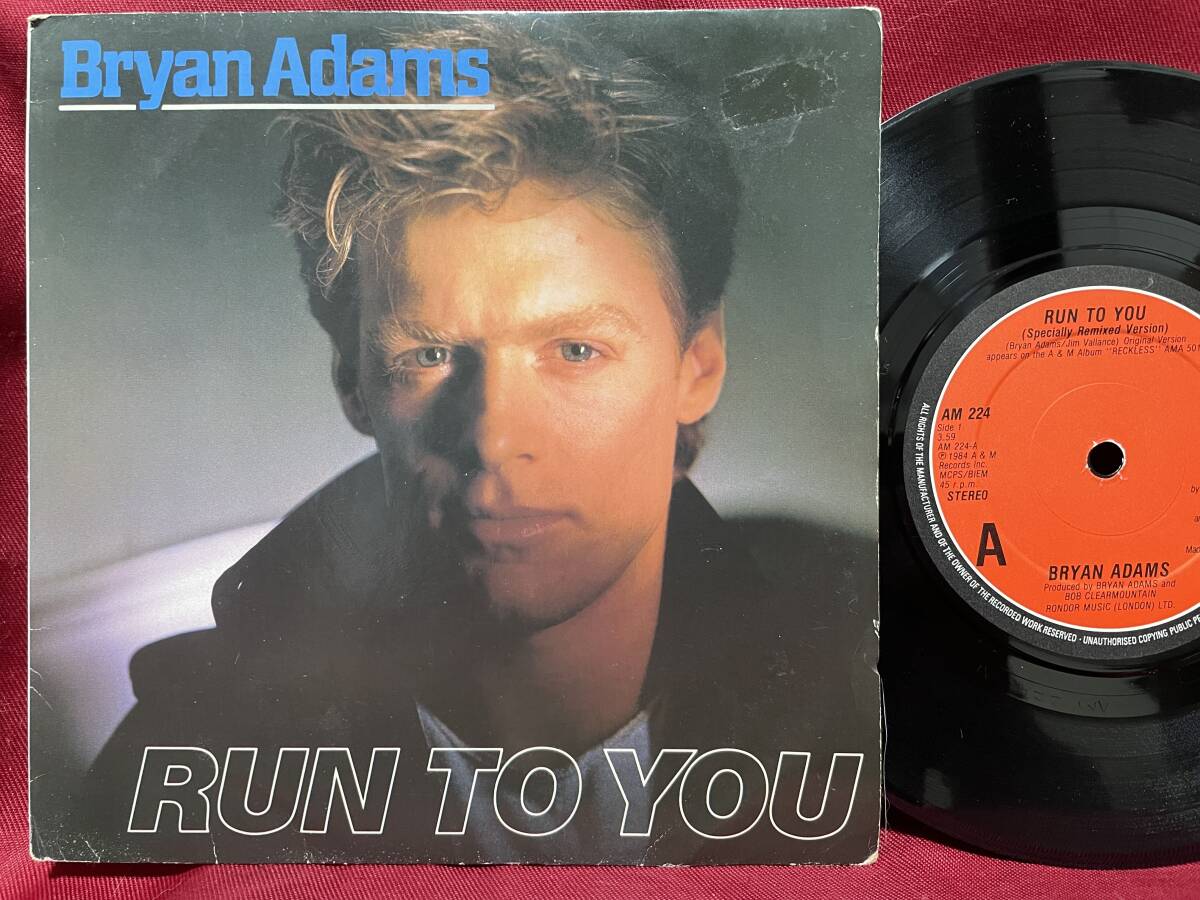 ▲英シングル▼BRYAN ADAMS▲RUN TO YOU▼