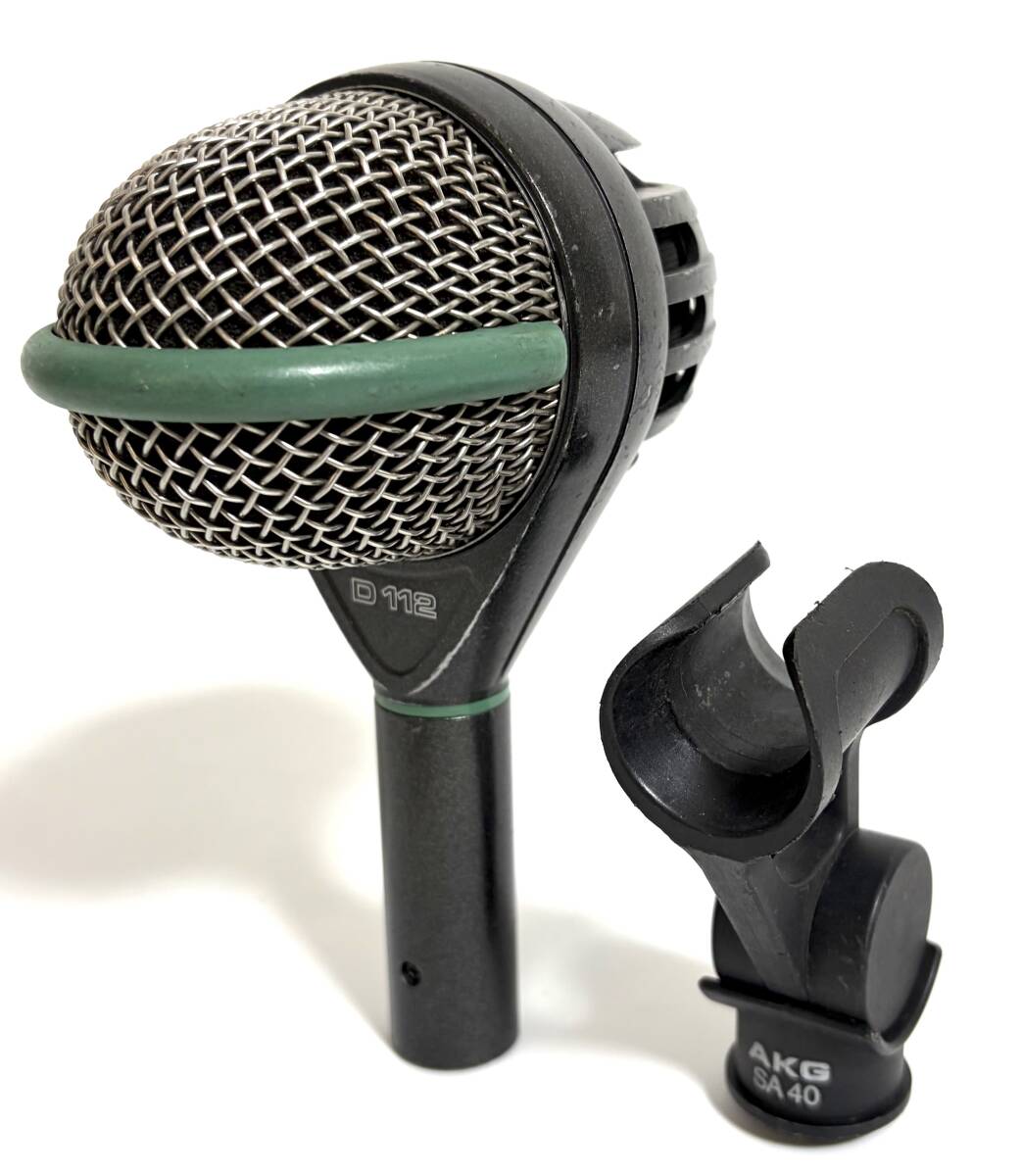 ★ビンテージ/動作品★ AKG D112 初期型 ダイナミックマイク SA40 マイクホルダー I260217