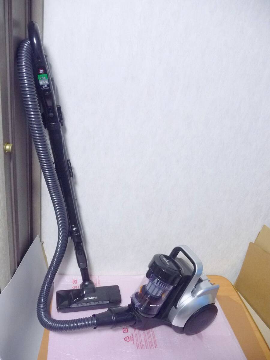 ★展示品 日立 HITACHI キャニスター掃除機 パワかるサイクロン CV-S370E4-S(CV-SP300M) [サイクロン式/ほうきブラシ/日本製] 保証付